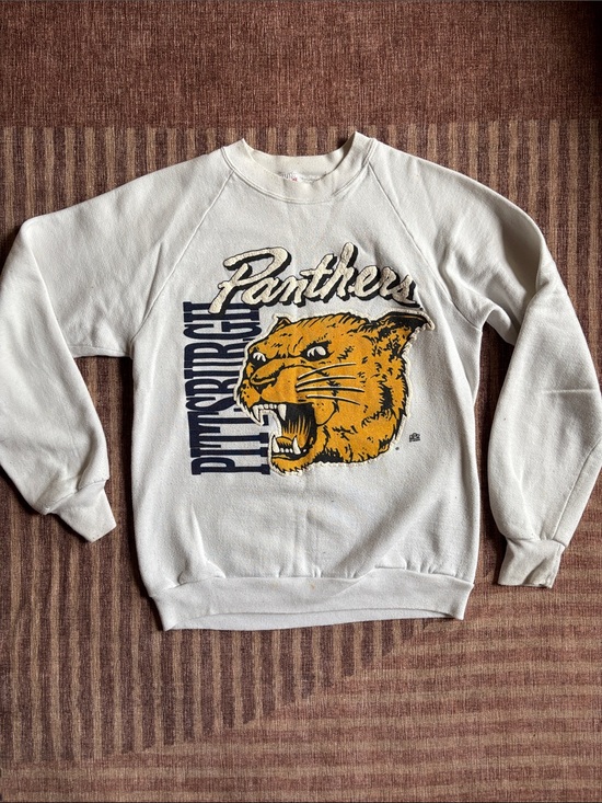 Other - Vintage Panthers Graphic Crewneck Sweatshirt - White